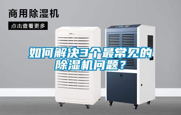 如何解決3個(gè)最常見的除濕機(jī)問題？