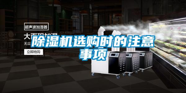 除濕機(jī)選購(gòu)時(shí)的注意事項(xiàng)