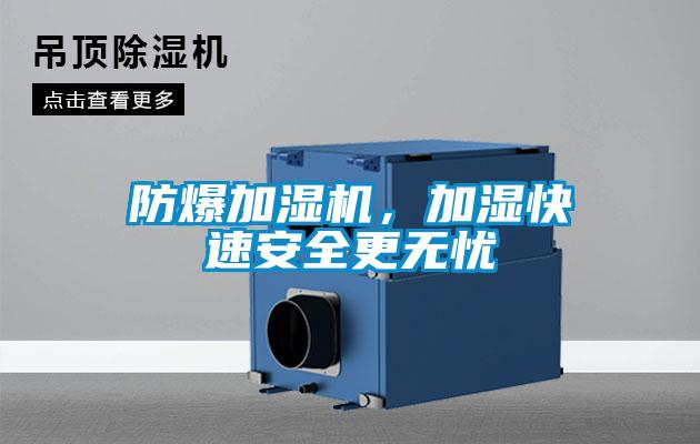 防爆加濕機，加濕快速安全更無憂