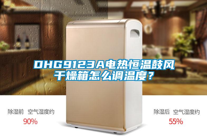 DHG9123A電熱恒溫鼓風(fēng)干燥箱怎么調(diào)溫度？