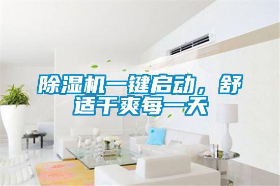 除濕機一鍵啟動，舒適干爽每一天