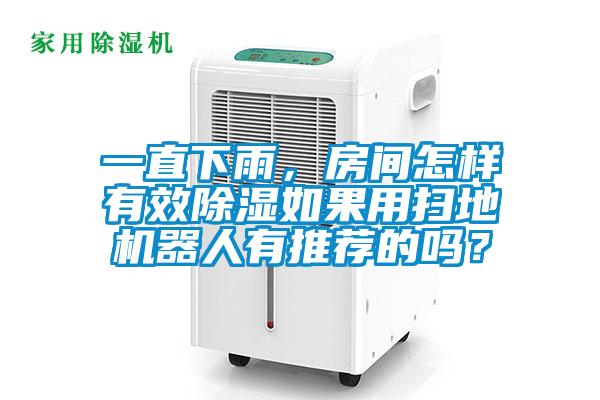 一直下雨，房間怎樣有效除濕如果用掃地機器人有推薦的嗎？