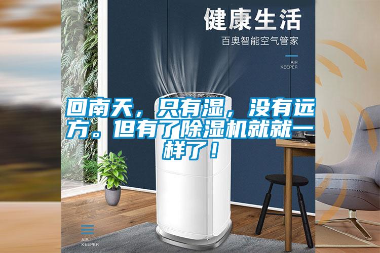 回南天，只有濕，沒有遠方。但有了除濕機就就一樣了！