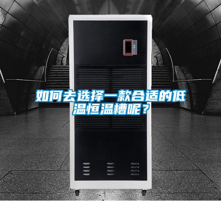 如何去選擇一款合適的低溫恒溫槽呢？