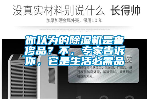 你以為的除濕機(jī)是奢侈品？不，專家告訴你，它是生活必需品