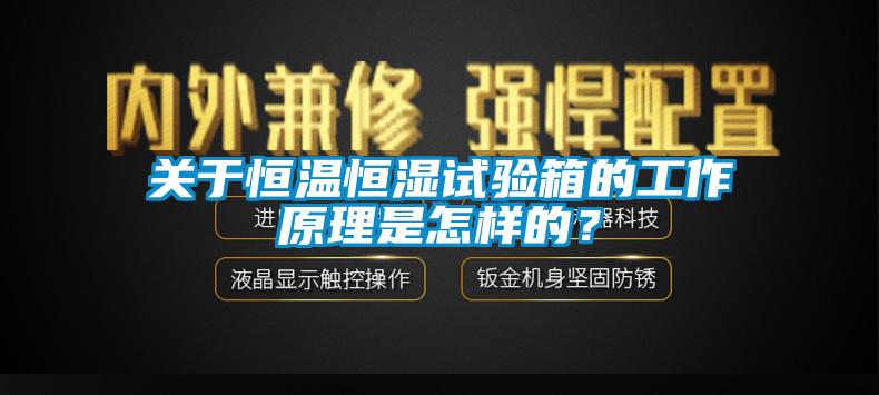 關(guān)于恒溫恒濕試驗箱的工作原理是怎樣的？