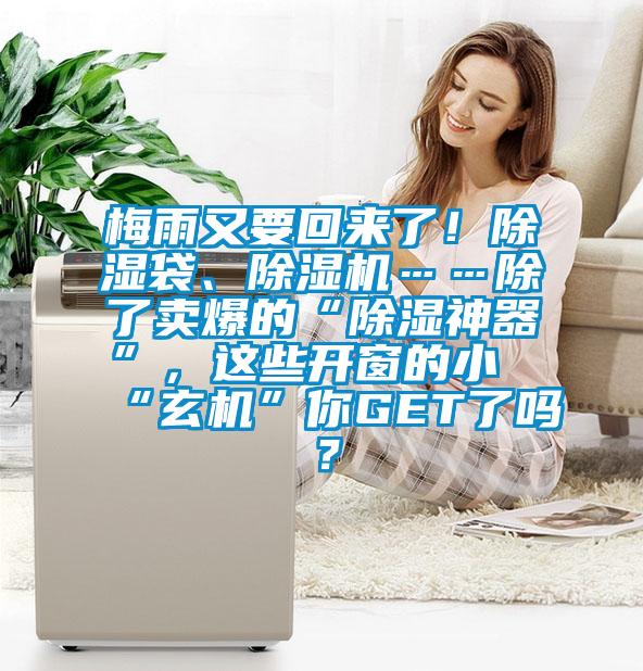 梅雨又要回來了！除濕袋、除濕機……除了賣爆的“除濕神器”，這些開窗的小“玄機”你GET了嗎？