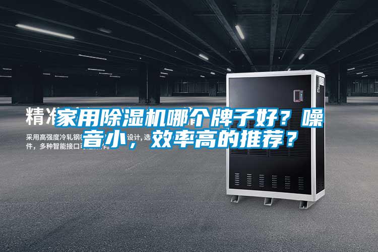 家用除濕機哪個牌子好？噪音小，效率高的推薦？