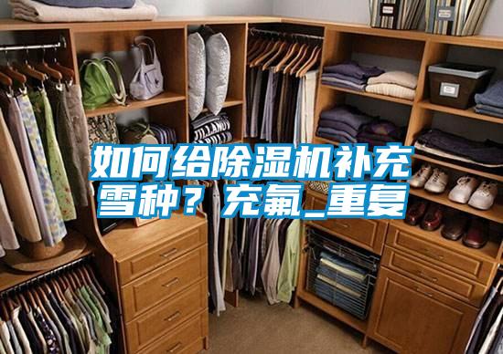如何給除濕機(jī)補(bǔ)充雪種？充氟_重復(fù)