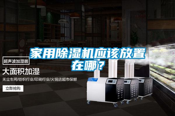 家用除濕機應該放置在哪？