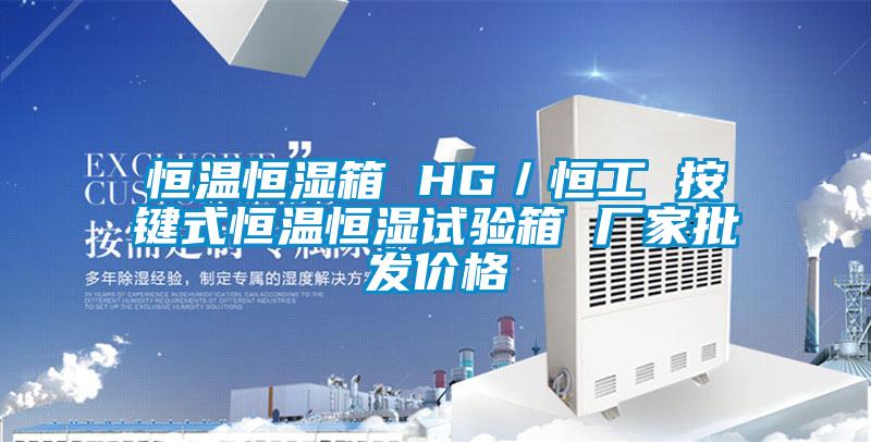恒溫恒濕箱 HG／恒工 按鍵式恒溫恒濕試驗(yàn)箱 廠(chǎng)家批發(fā)價(jià)格