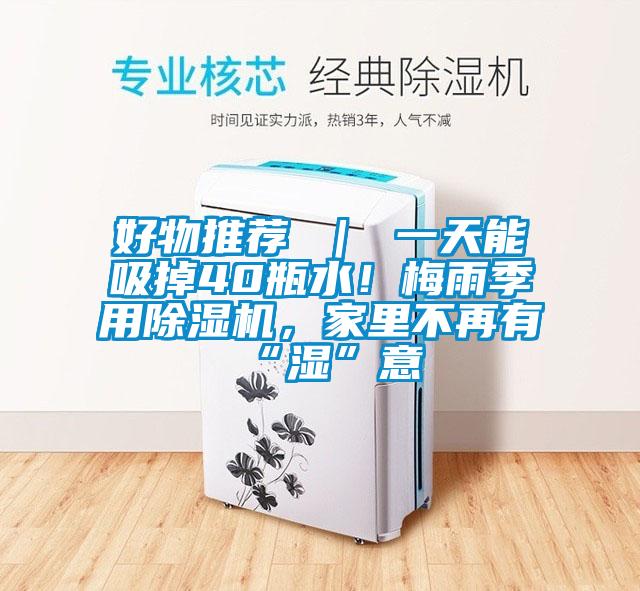 好物推薦 ｜ 一天能吸掉40瓶水！梅雨季用除濕機，家里不再有“濕”意