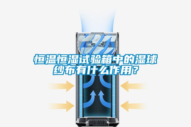 恒溫恒濕試驗箱中的濕球紗布有什么作用？