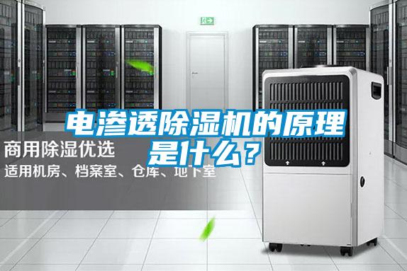 電滲透除濕機的原理是什么？