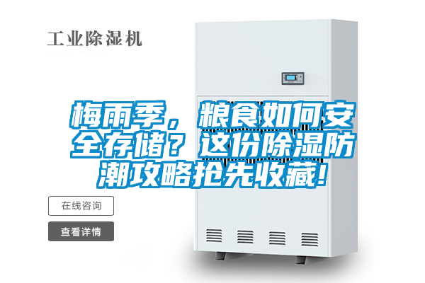 梅雨季，糧食如何安全存儲？這份除濕防潮攻略搶先收藏!
