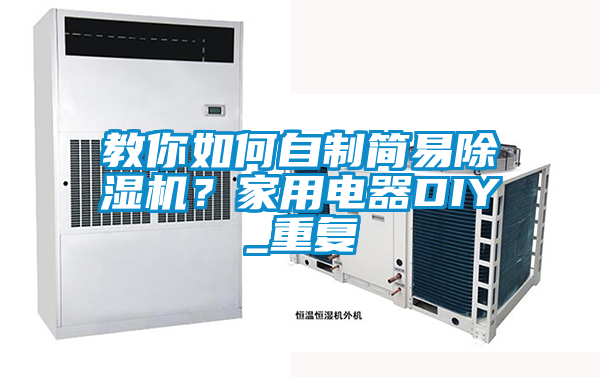 教你如何自制簡易除濕機？家用電器DIY_重復