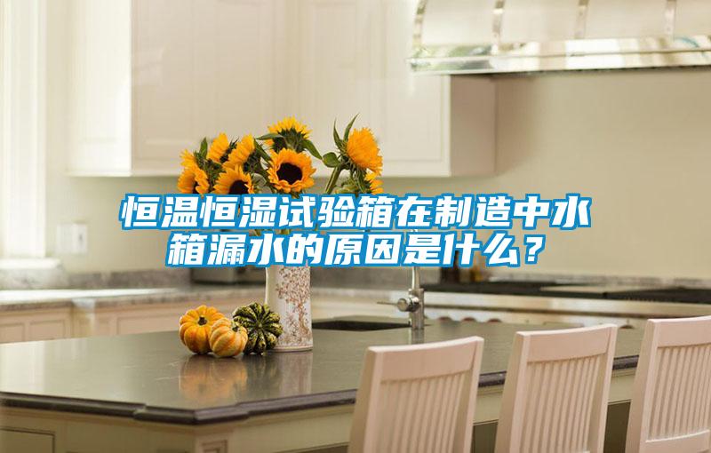 恒溫恒濕試驗箱在制造中水箱漏水的原因是什么？