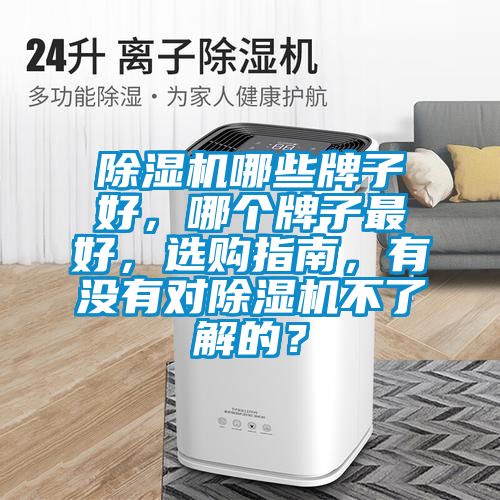 除濕機哪些牌子好，哪個牌子最好，選購指南，有沒有對除濕機不了解的？