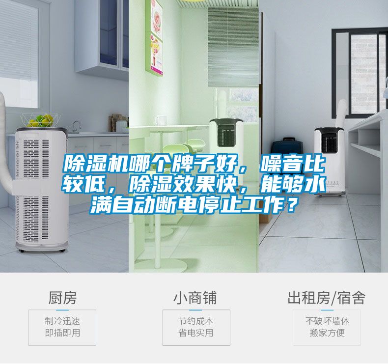 除濕機哪個牌子好，噪音比較低，除濕效果快，能夠水滿自動斷電停止工作？