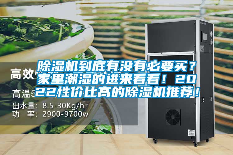 除濕機到底有沒有必要買？家里潮濕的進來看看！2022性價比高的除濕機推薦！
